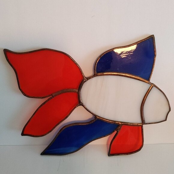 Siamese Fighting Fish Stained Glass Betta Fish - Picture 1 of 4